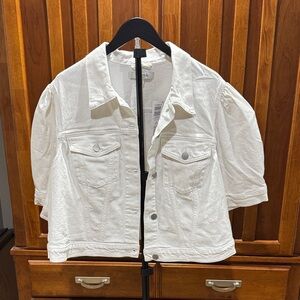 Torrid White Denim Jacket